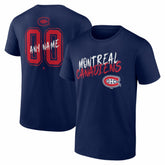 NHL,Custom Montreal Canadiens Big & Tall Hustle Personalized Name & Number T-Shirt - Navy