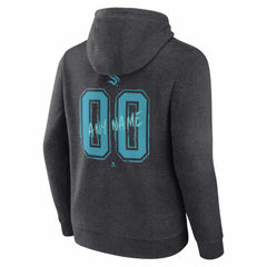 NHL,Custom Seattle Kraken Hustle Personalized Name & Number Hoodie - Charcoal