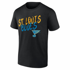 NHL,Custom St. Louis Blues Big & Tall Hustle Personalized Name & Number T-Shirt - Black