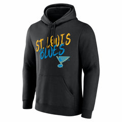 NHL,Custom St. Louis Blues Hustle Personalized Name & Number Hoodie - Black
