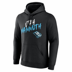 NHL,Custom Utah Mammoth Big & Tall Hustle Personalized Name & Number Hoodie - Black