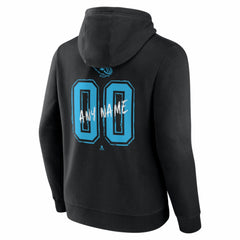 NHL,Custom Utah Mammoth Big & Tall Hustle Personalized Name & Number Hoodie - Black