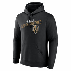 NHL,Custom Vegas Golden Knights Big & Tall Hustle Personalized Name & Number Hoodie - Black