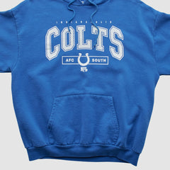 Indianapolis Colts NFL Hooded Pullover Sweatshirt Blue Vintage
