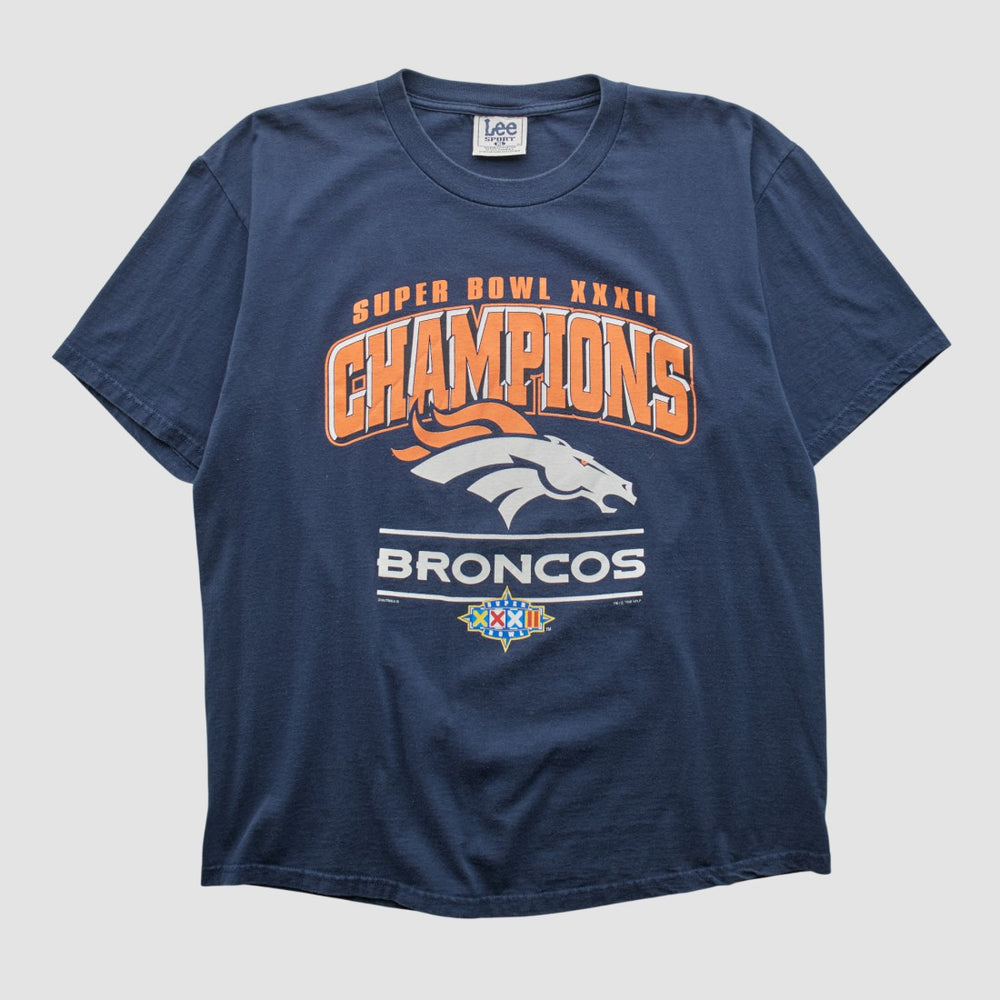 Denver Broncos Lee Sport 1998 T-shirt Navy Vintage