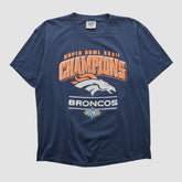 Denver Broncos Lee Sport 1998 T-shirt Navy Vintage