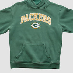 Green Bay Packers NFL 2000s Hooded Pullover Sweatshirt Green Vintage