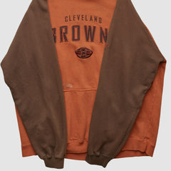 Cleveland Browns Reebok 2000s Hooded Pullover Sweatshirt Clay Vintage
