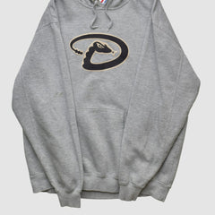 Arizona Diamondbacks Majestic 2000s Hooded Pullover Sweatshirt - Heather Gray - M by Fanatics Real Vintage Pullover