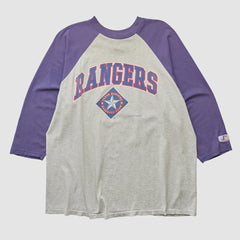 Texas Rangers Logo Athletic T-shirt - Heather Gray - 2XL by Fanatics Real Vintage T-shirts