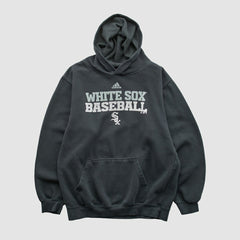 Chicago White Sox Adidas 2010s Hooded Pullover Sweatshirt - Charcoal - XS by Fanatics Real Vintage Pullover