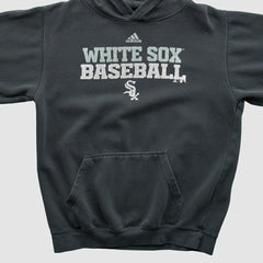 Chicago White Sox Adidas 2010s Hooded Pullover Sweatshirt - Charcoal - XS by Fanatics Real Vintage Pullover
