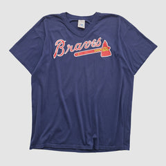 Atlanta Braves Majestic 90s T-shirt - Navy - L by Fanatics Real Vintage T-shirts
