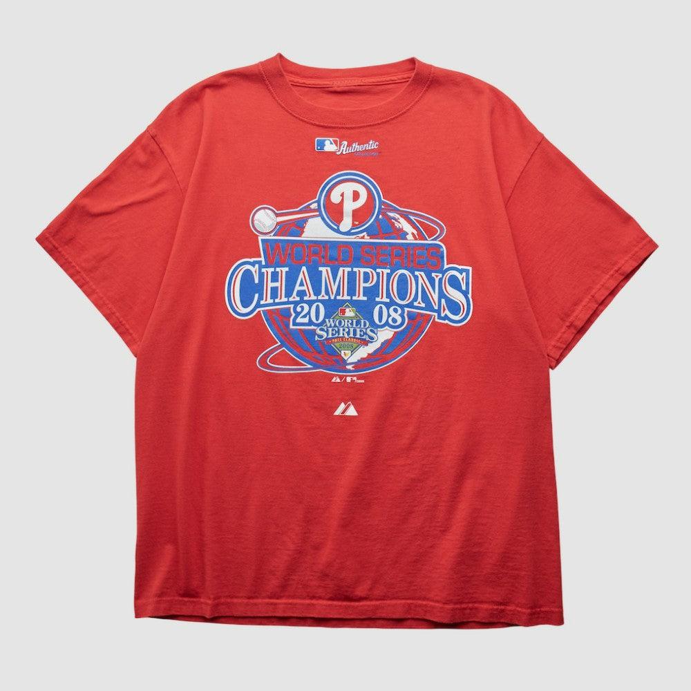 Philadelphia Phillies 2008 T-shirt - Red - M by Fanatics Real Vintage T-shirts