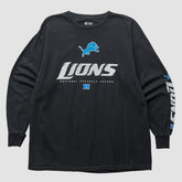 Detroit Lions NFL 2010s Long Sleeve T-shirt Black Vintage