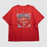 Philadelphia Phillies Majestic 2008 T-shirt - Red - XL by Fanatics Real Vintage T-shirts