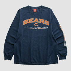 Chicago Bears NFL 2000s Long Sleeve T-shirt Navy Vintage