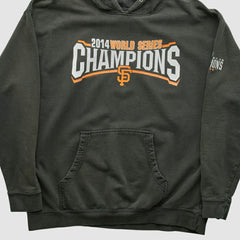 San Francisco Giants Genuine Merchandise 2014 Hooded Pullover Sweatshirt - Charcoal - L by Fanatics Real Vintage Pullover