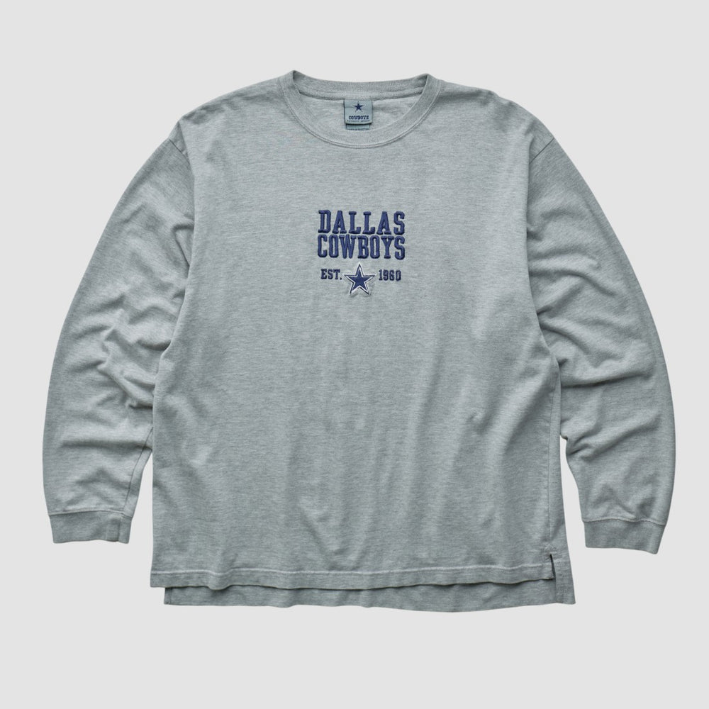 Dallas Cowboys Cowboys Authentic Apparel 2000s Long Sleeve T-shirt Heather Gray Vintage