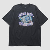 New York Giants Reebok 2008 T-shirt Black Vintage