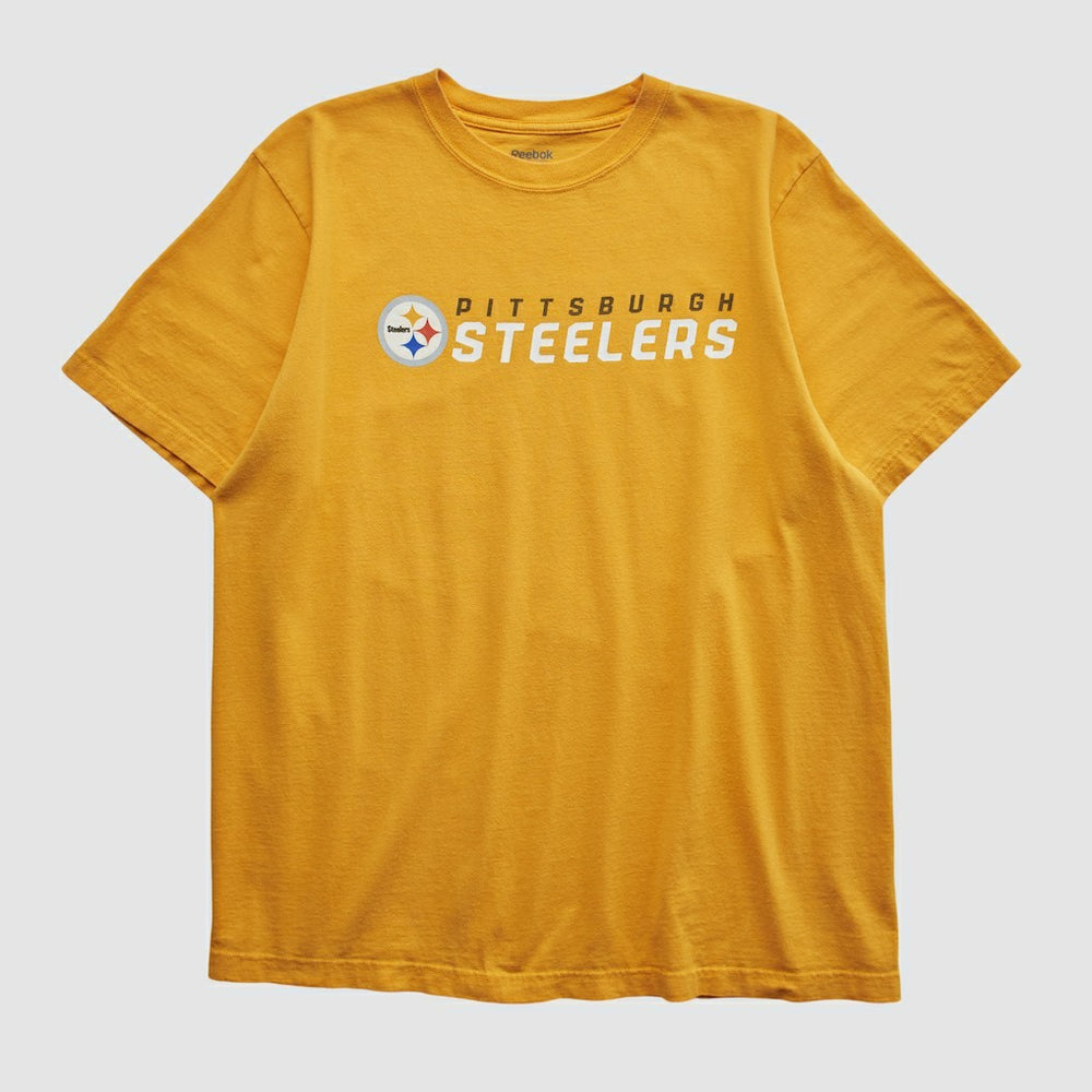 Pittsburgh Steelers Reebok 2000s T-shirt Yellow Vintage