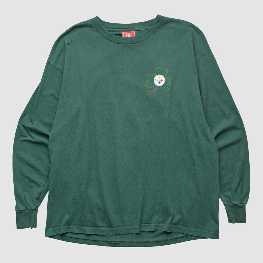 Pittsburgh Steelers NFL 2000s Long Sleeve T-shirt Green Vintage