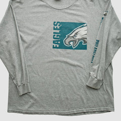 Philadelphia Eagles NFL 2000s Long Sleeve T-shirt Heather Gray Vintage