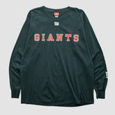 New York Giants NFL 2000s Long Sleeve T-shirt Black Vintage