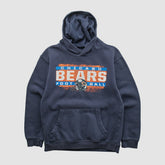 Chicago Bears NFL 2010s Hooded Pullover Sweatshirt Navy Vintage