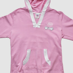 New York Jets NFL 2000s Hooded Pullover Sweatshirt Pink Vintage