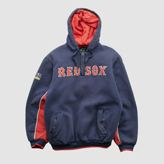 Boston Red Sox GIII Sports 2007 Hooded 1/4 Zip Sweatshirt - Navy - S by Fanatics Real Vintage Sweatshirts