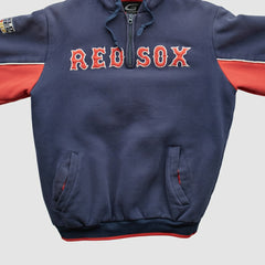 Boston Red Sox GIII Sports 2007 Hooded 1/4 Zip Sweatshirt - Navy - S by Fanatics Real Vintage Sweatshirts