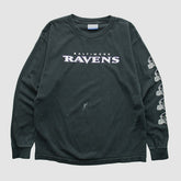 Baltimore Ravens Reebok 2000s Long Sleeve T-shirt Black Vintage