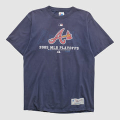 Atlanta Braves Majestic 2005 T-shirt - Navy - M by Fanatics Real Vintage T-shirts