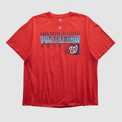 Washington Nationals Majestic 2012 T-shirt - Red - 2XL by Fanatics Real Vintage T-shirts