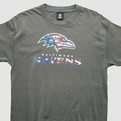 Baltimore Ravens NFL 2010s T-shirt Dark Heather Gray Vintage