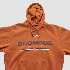 Denver Broncos NFL 2010s Hooded Pullover Sweatshirt Clay Vintage