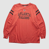 Atlanta Falcons NFL 2000s Long Sleeve T-shirt Red Vintage
