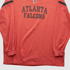 Atlanta Falcons NFL 2000s Long Sleeve T-shirt Red Vintage