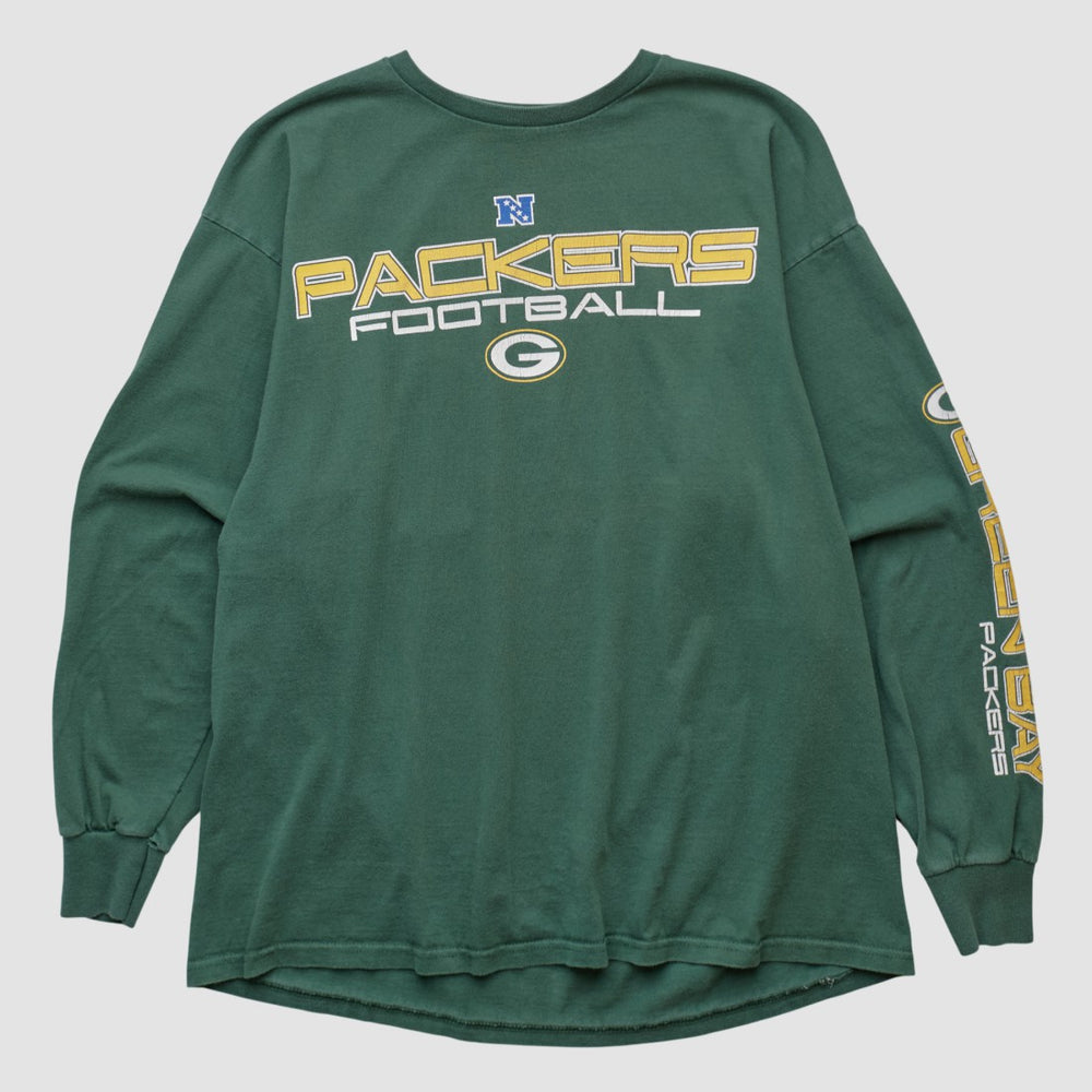 Green Bay Packers NFL 2000s Long Sleeve T-shirt Green Vintage