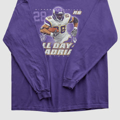 Adrian Peterson NFL 2000s Long Sleeve T-shirt Purple Vintage