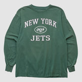 New York Jets NFL 2000s Long Sleeve T-shirt Green Vintage