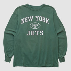 New York Jets NFL 2000s Long Sleeve T-shirt Green Vintage