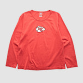 Kansas City Chiefs NFL 2000s Long Sleeve T-shirt Red Vintage