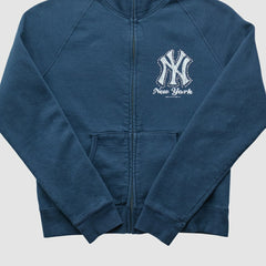 New York Yankees Genuine Merchandise 2010s Full Zip Sweatshirt - Navy - XXS by Fanatics Real Vintage Sweatshirts