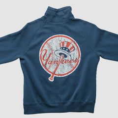 New York Yankees Genuine Merchandise 2010s Full Zip Sweatshirt - Navy - XXS by Fanatics Real Vintage Sweatshirts