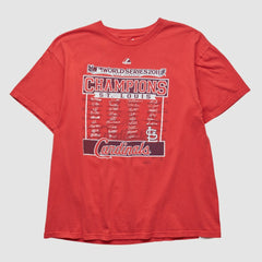 St. Louis Cardinals Majestic 2011 T-shirt - Red - S by Fanatics Real Vintage T-shirts