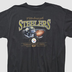 Pittsburgh Steelers NFL 2000s T-shirt Black Vintage