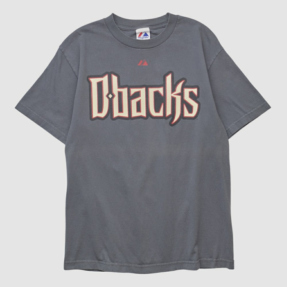 Arizona Diamondbacks Majestic 2010s T-shirt - Charcoal - M by Fanatics Real Vintage T-shirts