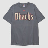 Arizona Diamondbacks Majestic 2010s T-shirt - Charcoal - M by Fanatics Real Vintage T-shirts